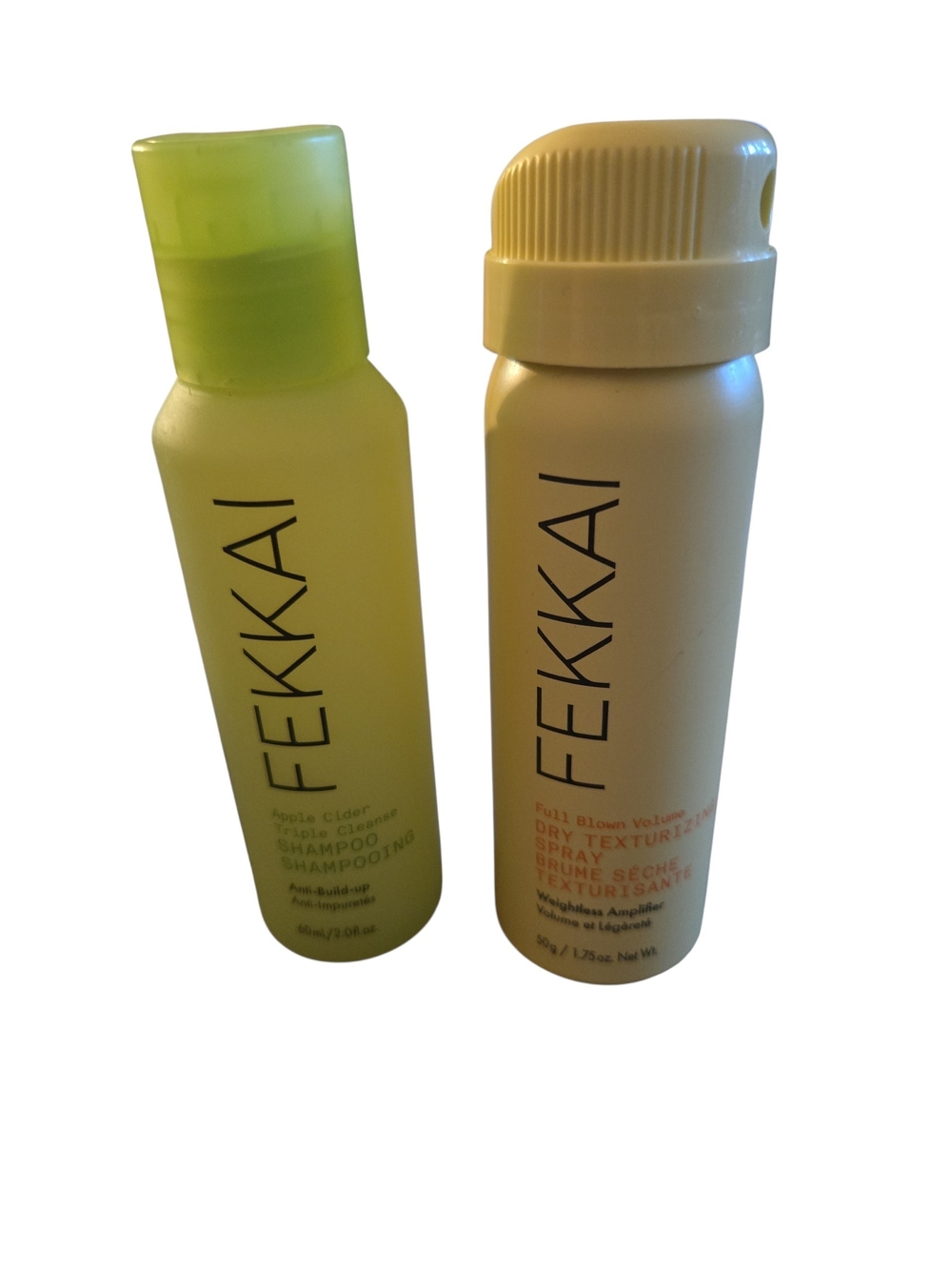 NWT Fekkai Apple Cider Cleanser Shampoo 60mL Dry Texture Spray 50g Travel Set